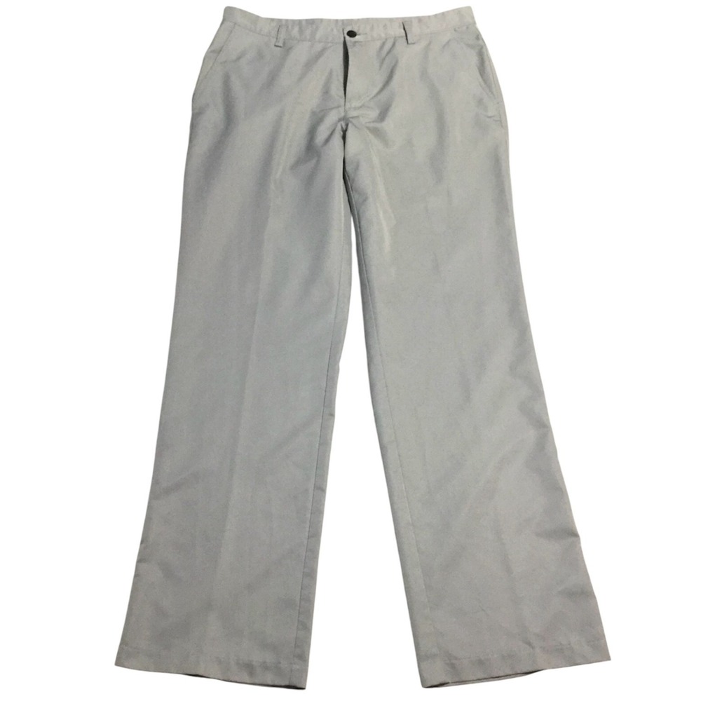Adidas Pants Mens 34x34 Gray Climalite Performance Tech Golf Chinos Wicking